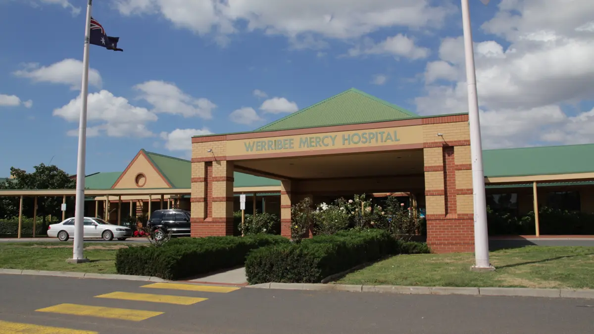 Exterior of Werribee Mercy Hospital, Werribee